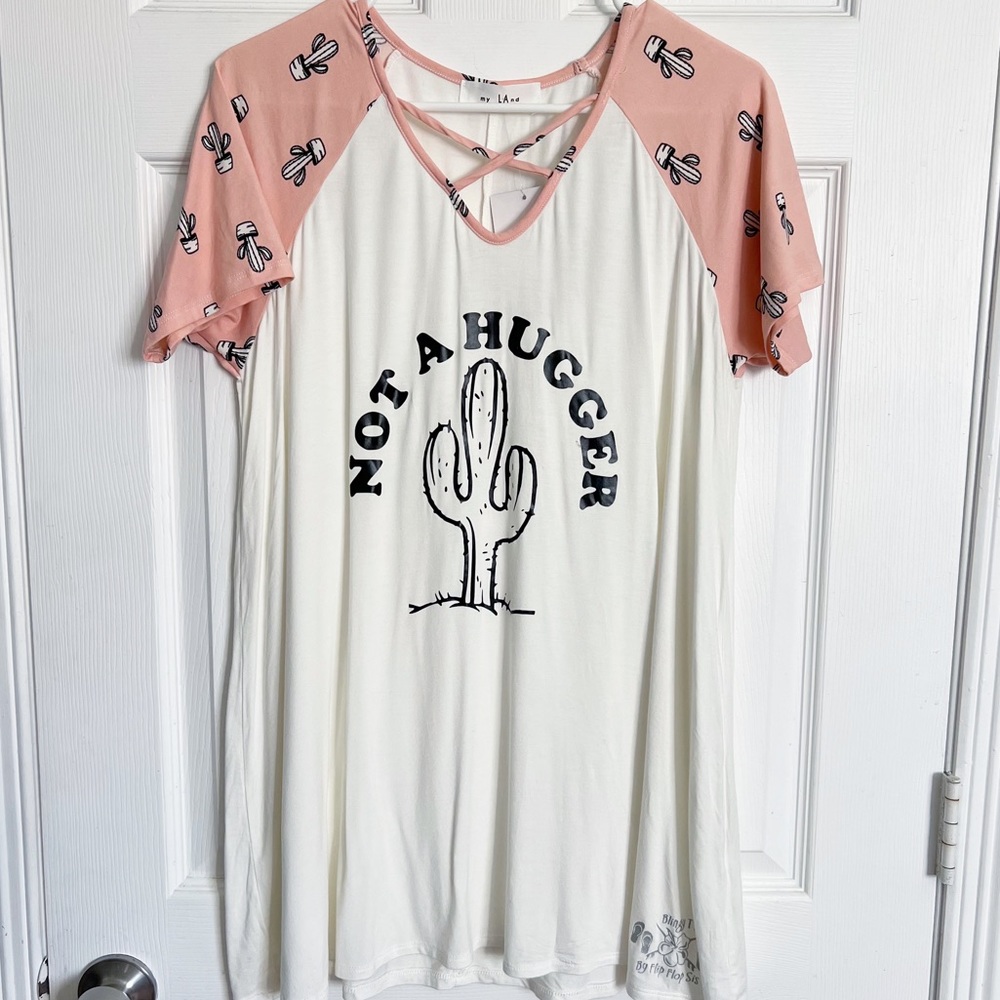 Boutique | Not A Hugger Cactus Oversized Top